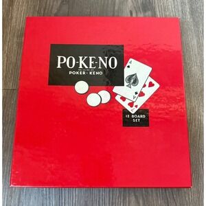 SOLD
PO-KE-NO Vintage Card Game with 12 Playing Boards New Open Box vintage